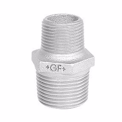 Georg Fischer brystnippel galvaniseret 3/8 - 1/4''