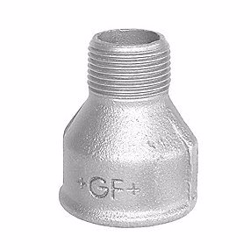 Georg Fischer spidsmuffe galvaniseret 3/4 - 3/8'' muffe - nippel