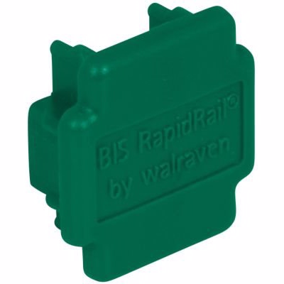 Walraven endeprop grøn plast PE til RapidRail WM35 - 41x21mm