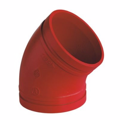 Atusa sprinkler bøjning DN25- 1\'\'-33,4mm, 45gr. red paint