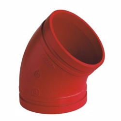 Atusa sprinkler bøjning DN40-1.1/2''-48,3mm, 45gr. red paint