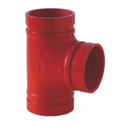 Atusa sprinkler t-stykke DN25-1''-33,4mm, red paint