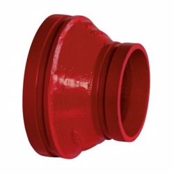 Atusa sprinkler reduktion 6''X5''. DN150x125-168,3X139,7mm. Grooved, red paint