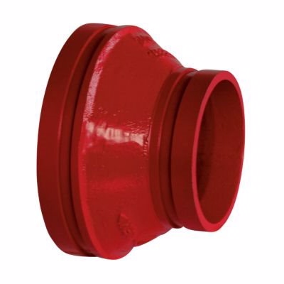 Atusa sprinkler reduktion 6\'\'X5\'\'. DN150x125-168,3X139,7mm. Grooved, red paint
