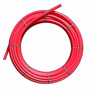 kabelrør 40x2,5 mm, rød glat PEH, rulle à 100 meter