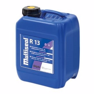 Unipak Multiseal R13 koncentreret rensevæske specielt velegnet til brugs- og drikkevandssystemer.