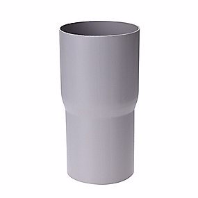 Plastmo rørmuffe, 90 mm, grå