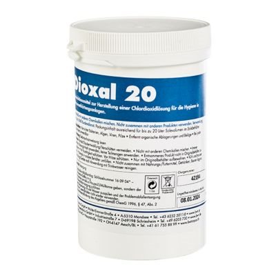 Billede af BWT Dioxal 20 desinfektionspulver til Aqa basic og life blødgøringsanlæg
