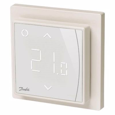 Danfoss ECtemp Smart termostat med elektronisk timer og WI-FI. Hvid