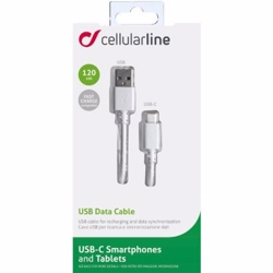 CL Oplade- og datakabel USB C. 1,2mtr. med fast charge