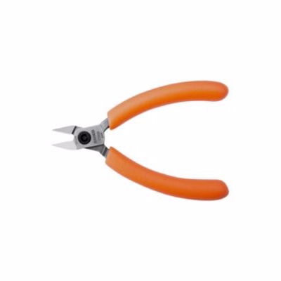 Bahco sidebidetang 115mm Med spidst hoved til lige afklipning, med orange PVC-håndtag