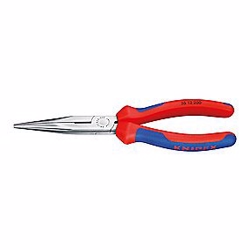 Knipex fladrundtang 200mm Med skær, to-komponent greb