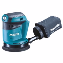 Makita DBO180Z excentersliber 18V. 125 mm. Uden lader, batteri samt kuffert