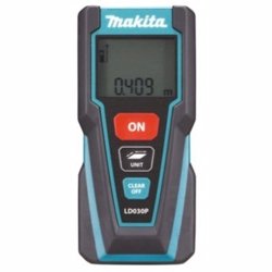 Makita laserafstandsmåler LD030P, max 30m, til længde & arealberegning, inkl. batt.