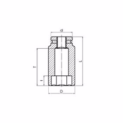 Momento 1/2'' x 27 mm lang krafttop med sekskant i lang udførsel