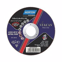 Norton Vulcan skæreskive 115x1,6x22,2 mm til rustfrit stål A46T-Bf Inox 41