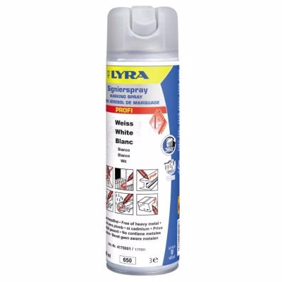 Lyra Markeringsspray Hvid - 500 ml