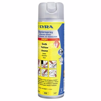 Lyra Markeringsspray Gul - 500 ml