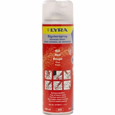 Lyra Markeringsspray Rød - 500 ml