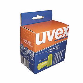 Uvex X-Fit ørepropper uden snor. 1 pakke med 50 stk.