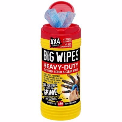 Big wipes heavy duty 80 Eksta stærke anti-baktielle dobbelt-sidet renseservietter - 80 stk. pr. b