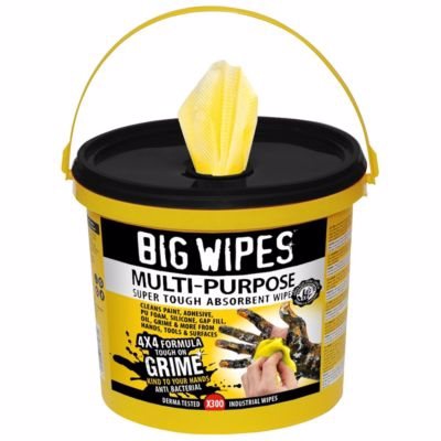 Big wipes multi-purpose 300 Ekstra stærke anti-bakterielle renseservietter - 300 stk pr. spand