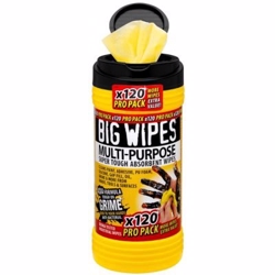 Big wipes multi-purpose 120 Ekstra stærke anti-bakterielle renseservietter - 120 stk. pr. bøtte