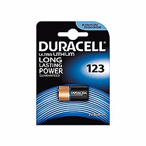 Duracell Ultra Lithium 123 batteri 3V.