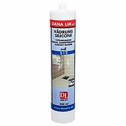 Dana Lim vådrumssilicone 512 transparent - 300ml