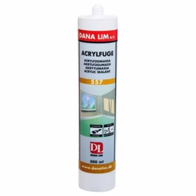 Dana Lim acrylfugemasse 557 hvid - 300 ml