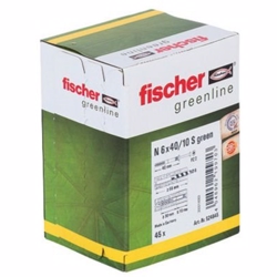 Fischer hammerfix sømdybel N 6x40 S, Green, mindst 50% bæredygtigt mat. - pk a 45stk