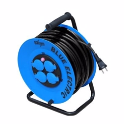 BLUE ELECTRIC Kabeltromle 40M - BasicLine - u/pillesikring - 3x1,5 mm2 Neopren kabel