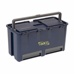 Raaco Compact 27 Værktøjskasse med 2 skuffer, fremstillet i robust plast