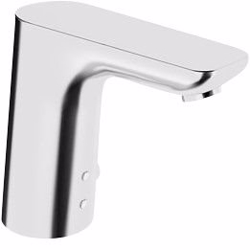 Oras Electra håndvaskarmatur berøringsfri med Bluetooth & temperaturgreb, 6V. Krom