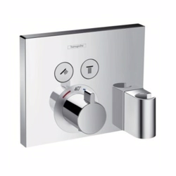 Hansgrohe ShowerSelect termostat med 2 udtag og integreret bruserholder