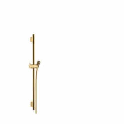 Hansgrohe Unica'S Puro glidestang 65 cm med bruserslange 160 cm, Poleret guld-optik
